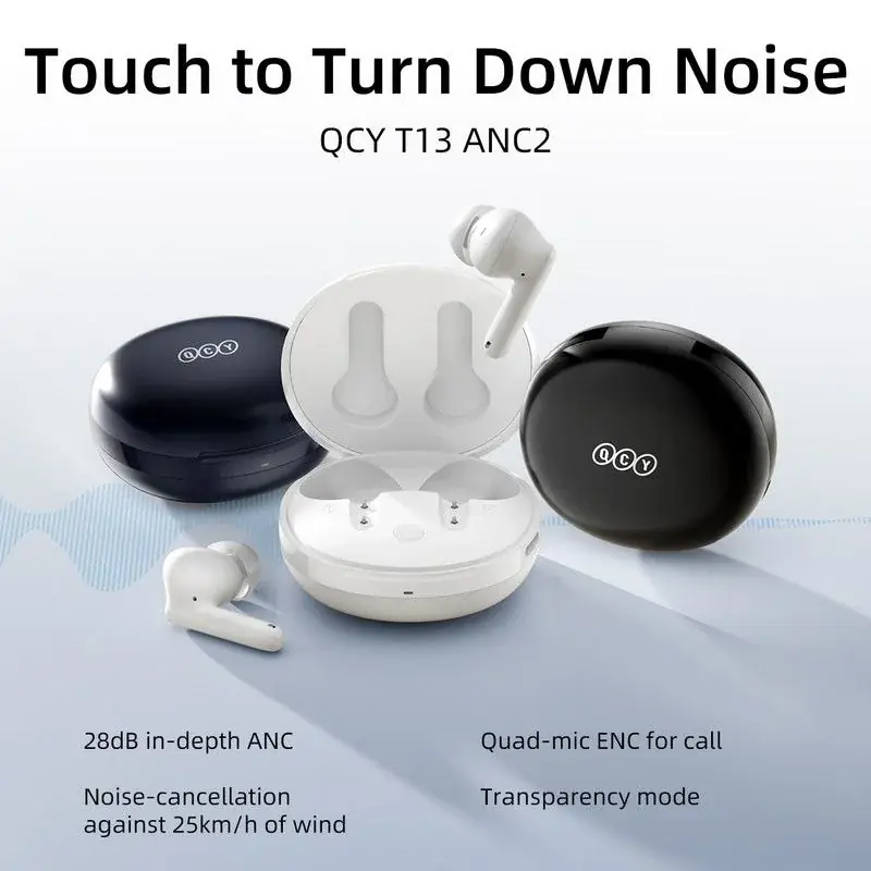 QCY T13 ANC 2 Best Selling ANC Earbuds - Image 2