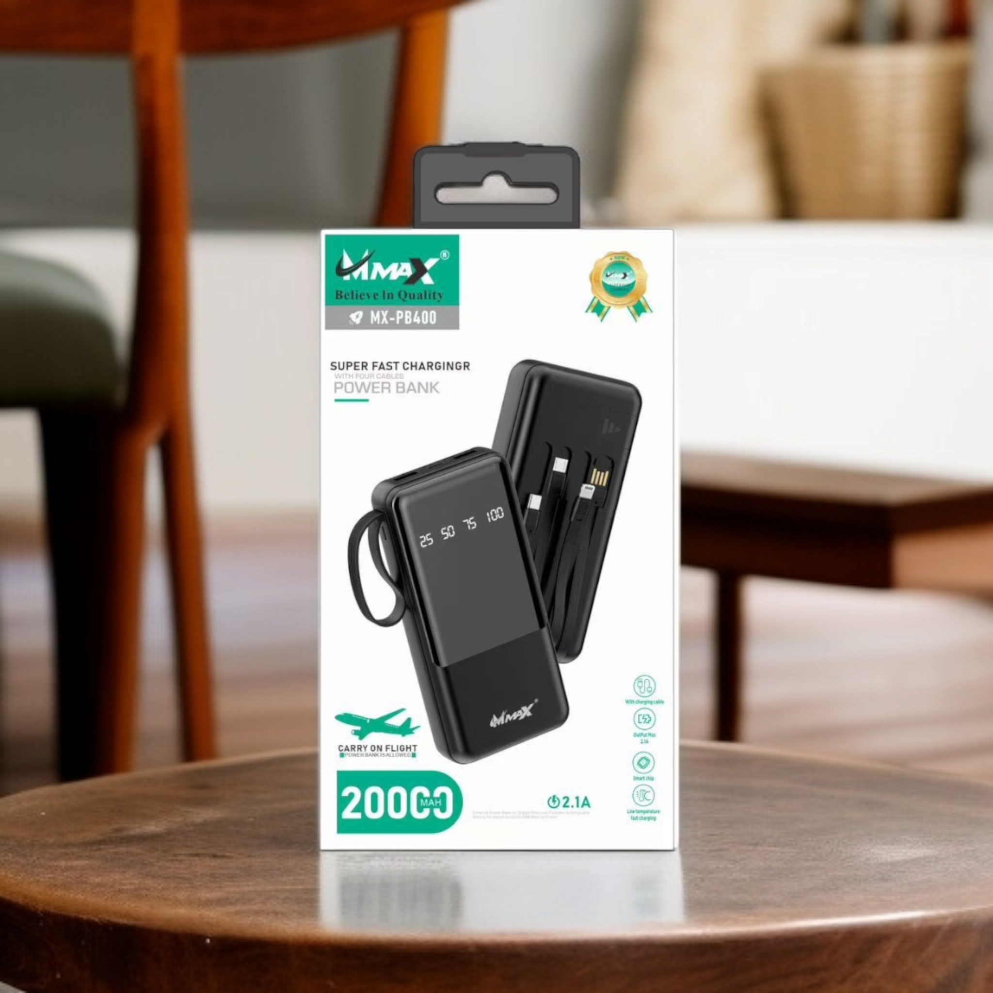 M max  Mx-PB400 (20000 mAh) power bank