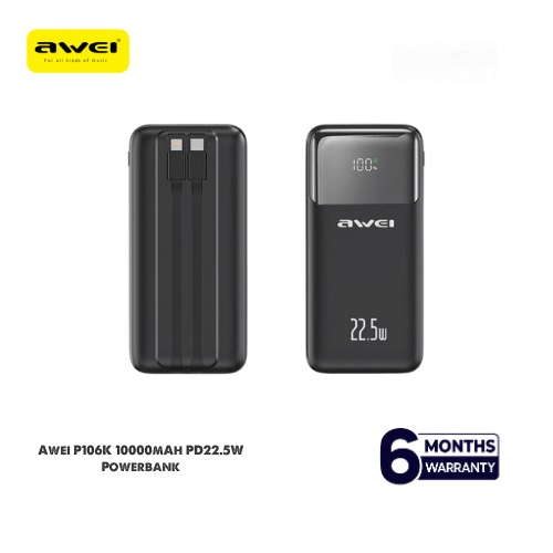 Awei P106K 10000mAh PD22.5W Power Bank