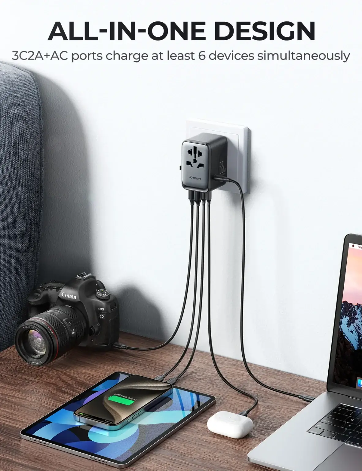 JOYROOM JR-TCW02 Universal Travel Adapter - Image 3