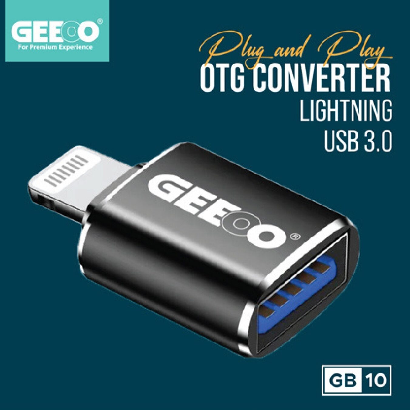 Geeoo GB10 Lightning to USB OTG  Converter (USB-3.0)