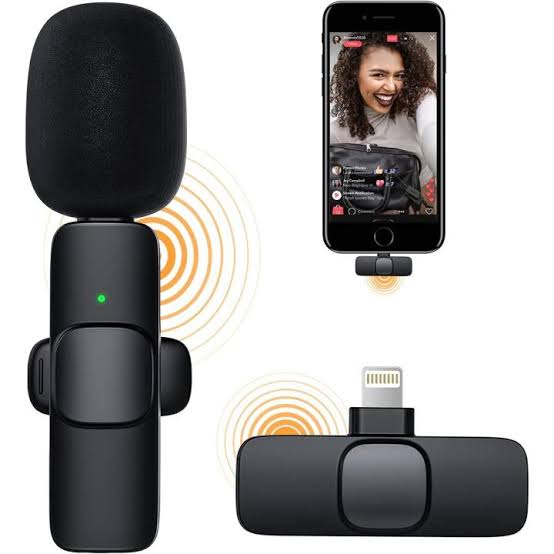 K9 Wireless Lavalier Microphone Upgraded Plug-Play Auto-Syncs Mic ...