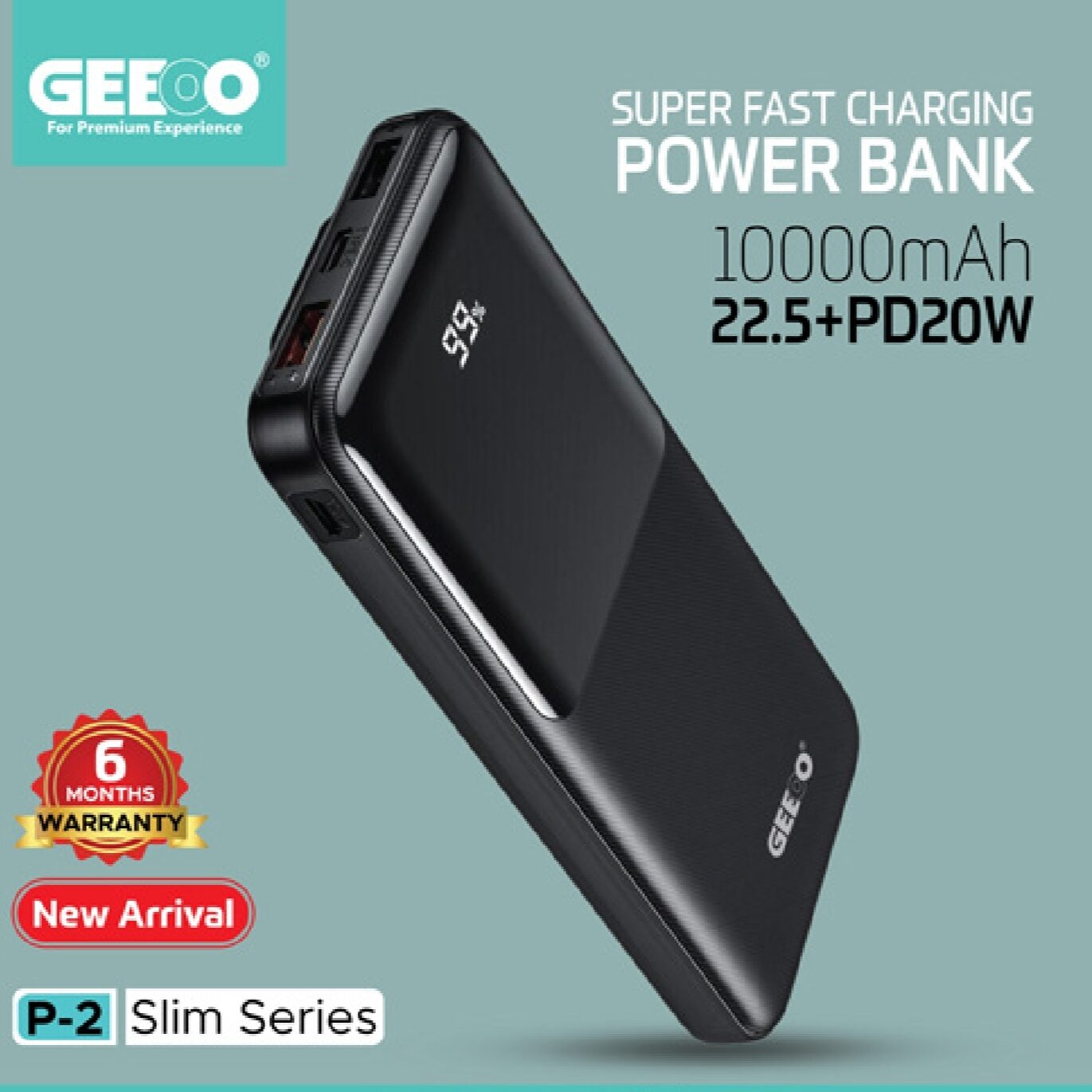 Geeoo P2 SUPER FAST CHARGING POWER BANK