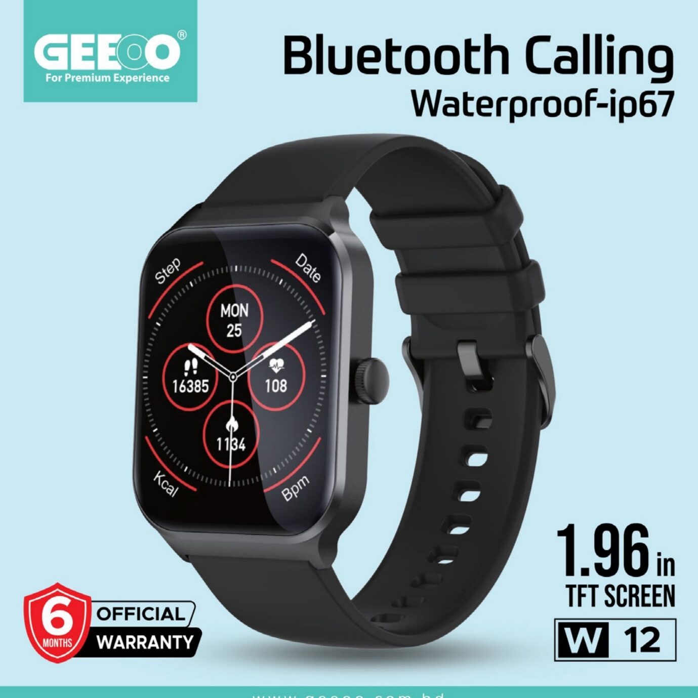 Gewoon W12 Bluetooth Calling  Smart watch