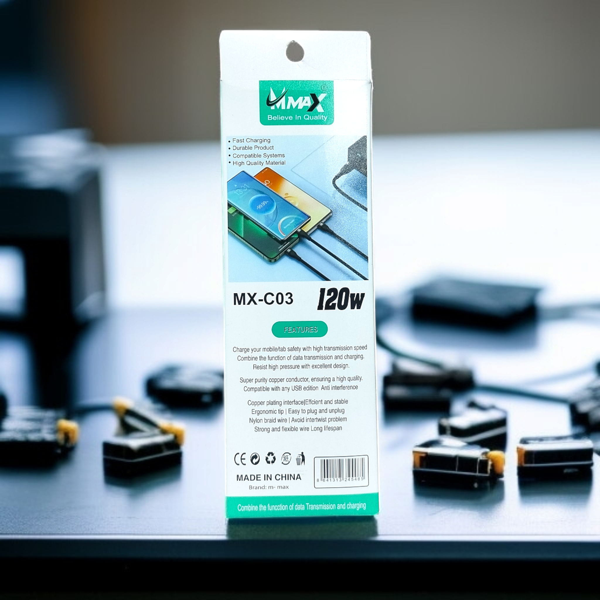 M max  Mx-C03 120w USB Micro Cable - Image 2