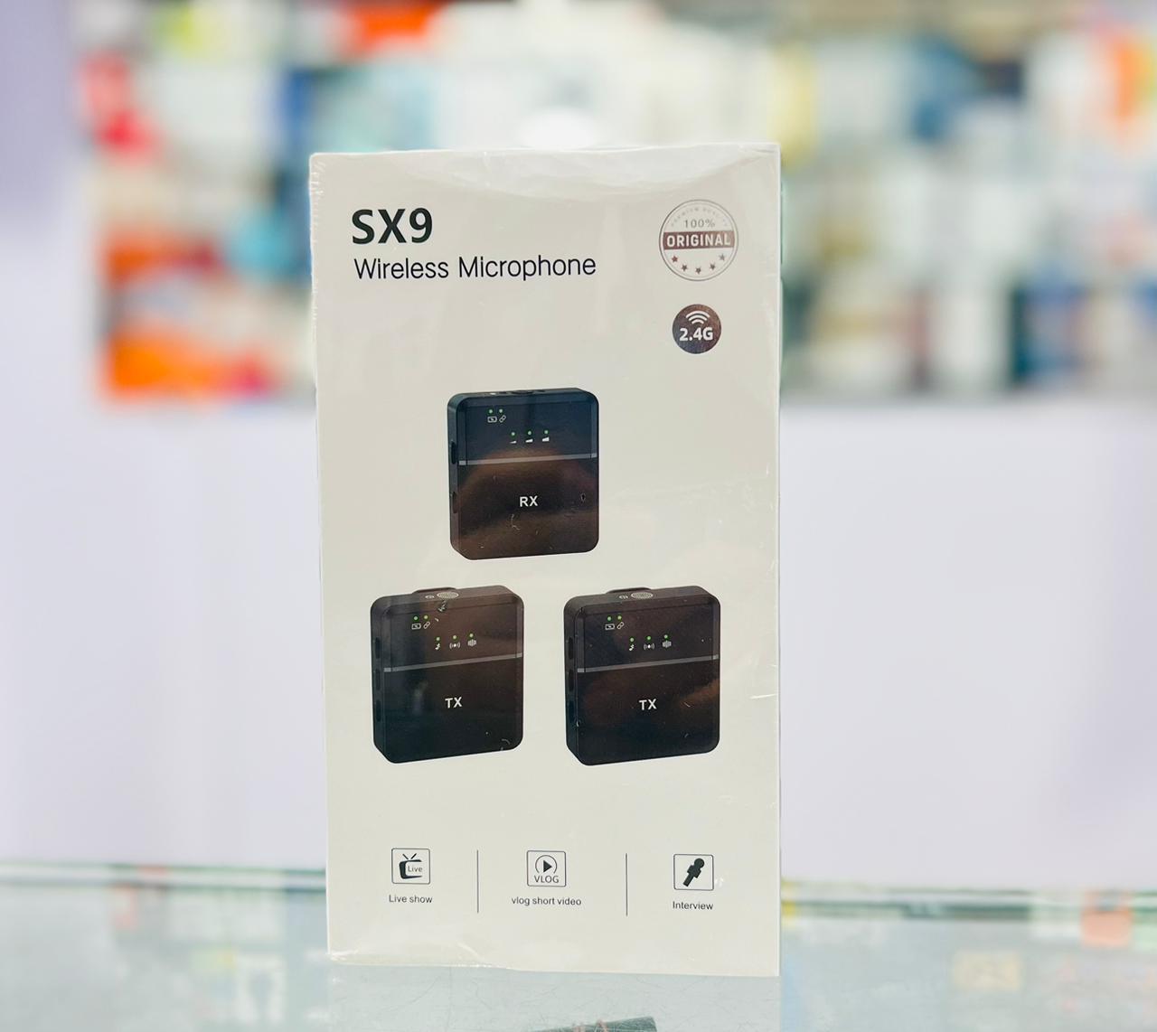 Premium Quality - Sx9 dual wireless microphone-black for type C and 3.5 interfaces - Signifying Quality