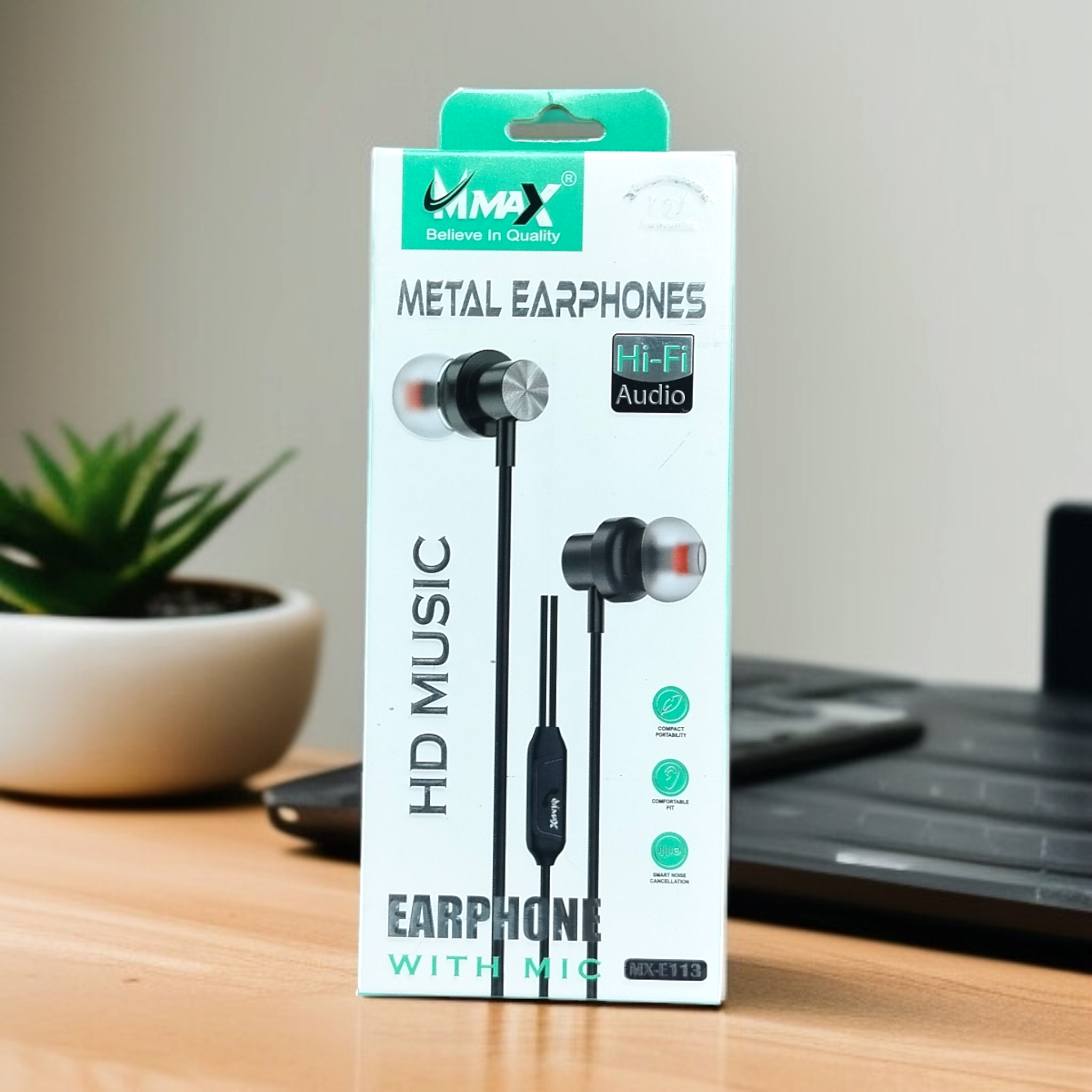 M max  Mx-E113 Metal wired headphone