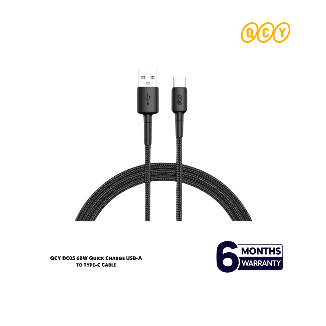 QCY DC05 60W Quick Charge USB-A to Type-C Cable
