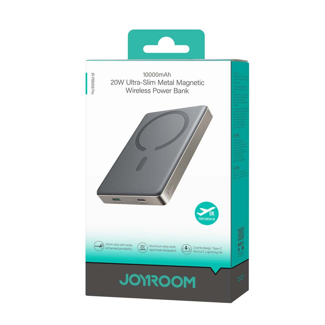 JR-PBM08 Pro 20W magnetic wireless power bank 10000mAh - Image 2