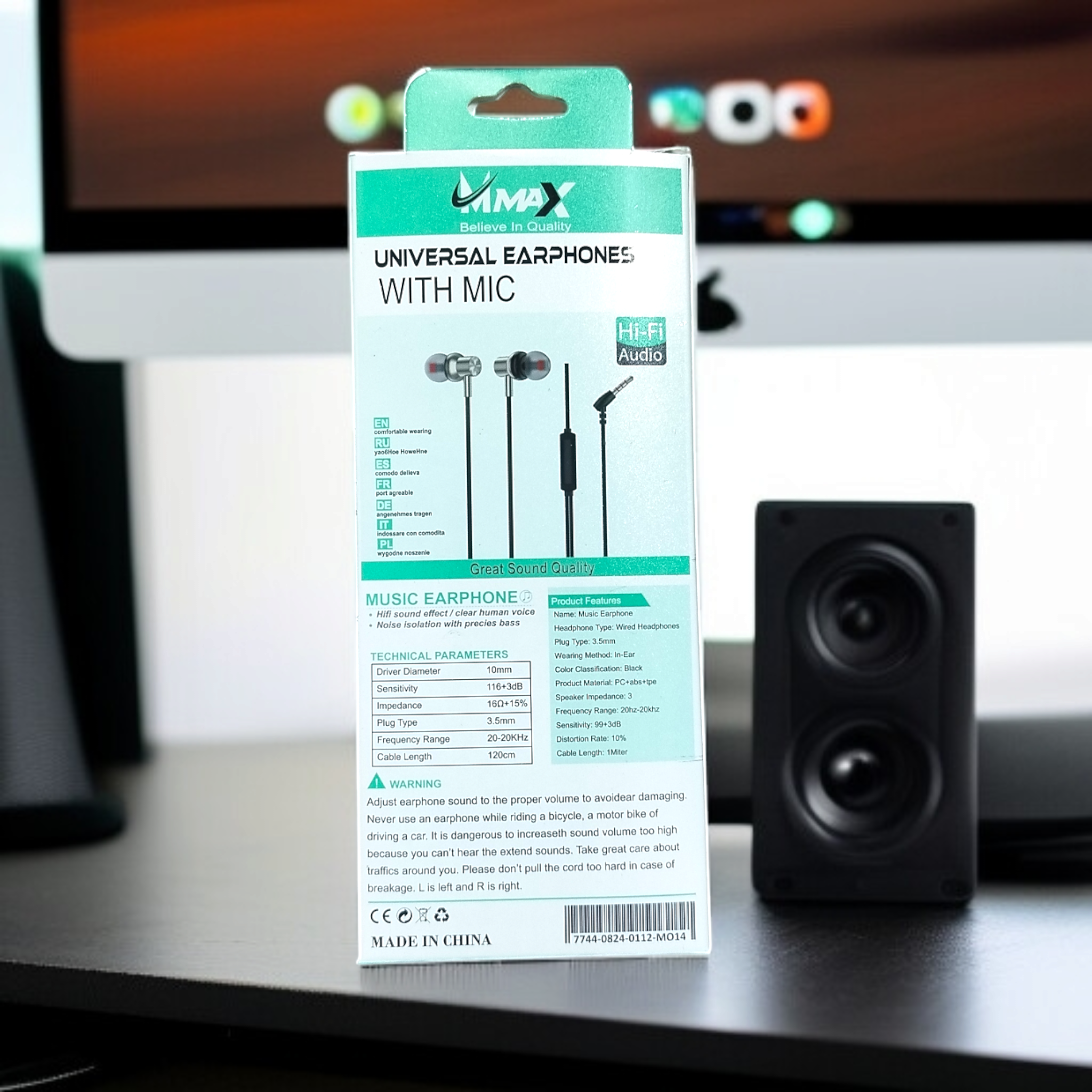 M max  Mx-E112 wired headphone - Image 2